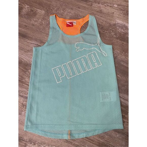 Puma Mesh Active Tank Top Girls Size Medium - Picture 1 of 4